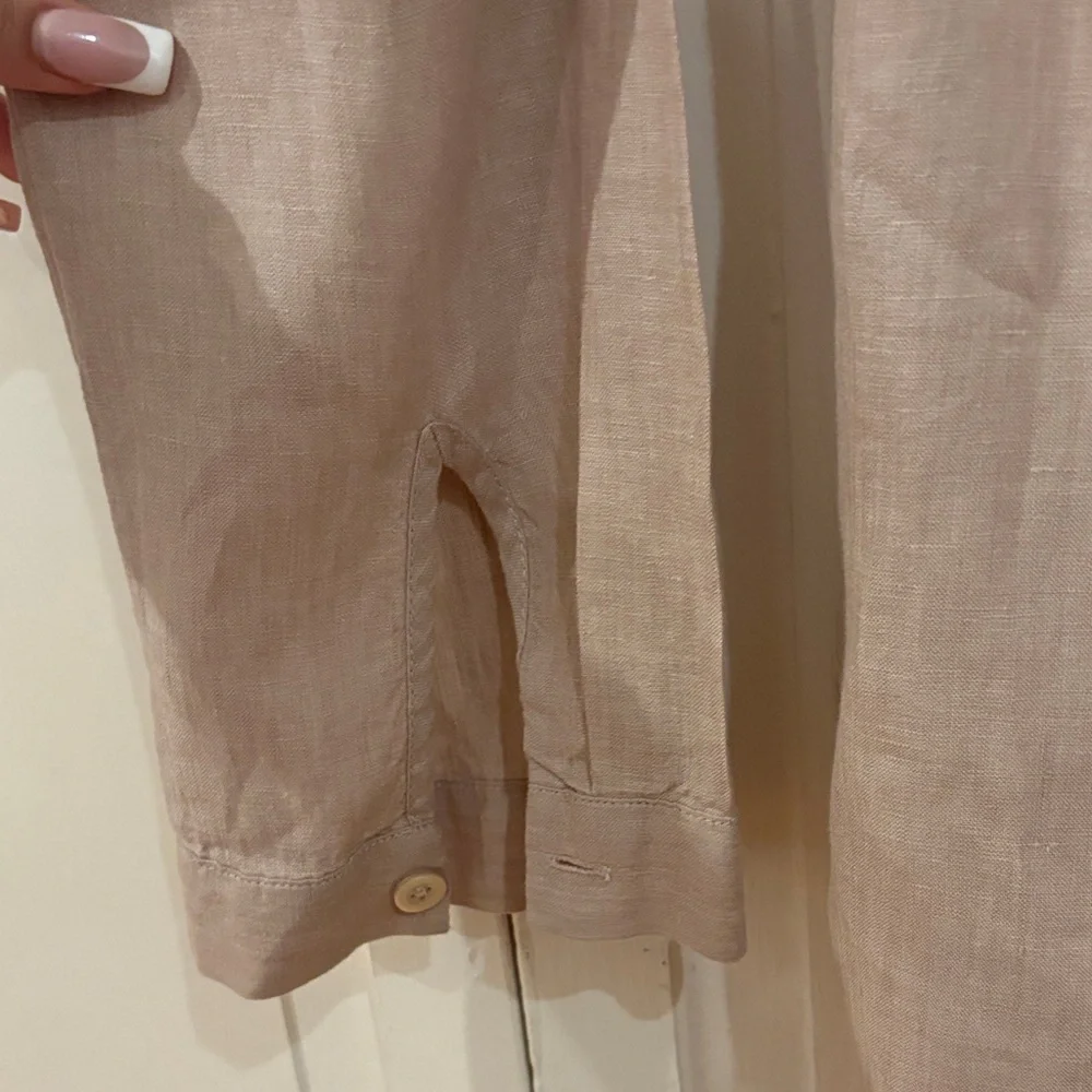 Women's Poetry Linen Button-Up Blouse - Picture 7 of 11